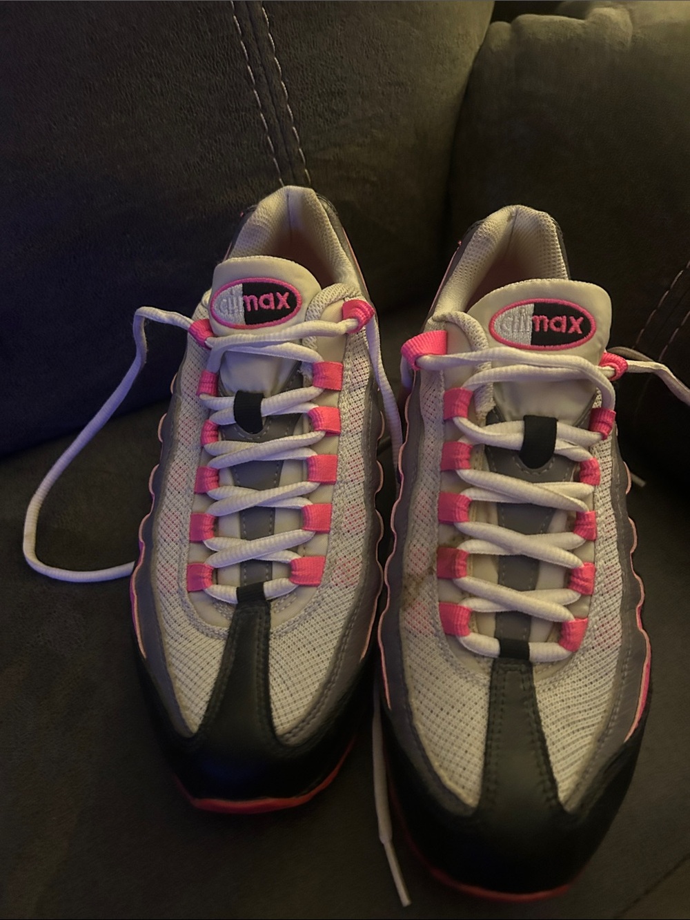 Nike White Pink Gray Women's Running Sneakers